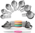 Stainless Steel Measuring Cups and Spoons Set, 20 Pieces with Leveler - Image 11