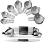 Stainless Steel Measuring Cups and Spoons Set, 20 Pieces with Leveler - Image 12