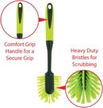 Scrub Brush Set, Long Handle Cleaning Brushes with Heavy Duty Bristles - Image 2