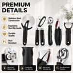 5-Piece Kitchen Tool Set, Heavy Duty Stainless Steel Kitchen Gadgets - Image 3