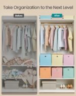 Foldable Storage Cubes, Set of 6 Odorless Fabric Storage Boxes - Image 5