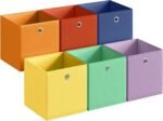 Foldable Storage Cubes, Set of 6 Odorless Fabric Storage Boxes - Image 10