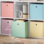 Foldable Storage Cubes, Set of 6 Odorless Fabric Storage Boxes