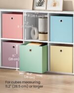 Foldable Storage Cubes, Set of 6 Odorless Fabric Storage Boxes