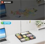 Desk Drawer Organizer Set, 5 Pack Mesh Storage Trays with Divider - Image 7