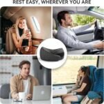 Pure Memory Foam Travel Neck Pillow for Airplanes, Breathable Cover - Image 4