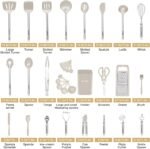 33-Piece Silicone & Stainless Steel Kitchen Utensil Set for Nonstick Cookware - Image 2