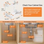 Under Sink Organizer, 2-Tier Pull-Out Cabinet Shelf, 2-Pack - Image 6