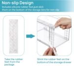 Stackable Clear Pantry Storage Drawers, 4 Pack, Large - Image 7