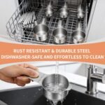 Stainless Steel Measuring Cups and Spoons Set, 20 Pieces with Leveler - Image 7