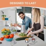Stainless Steel Measuring Cups and Spoons Set, 20 Pieces with Leveler - Image 2