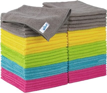 Microfiber Cleaning Cloths, All Purpose Cleaning Towels, Pack of 50