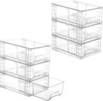 Stackable Clear Pantry Storage Drawers, 4 Pack, Large - Image 15