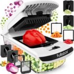 All-in-1 Vegetable Chopper & Spiralizer Kitchen Tool with Container