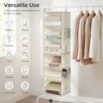 6-Shelf Hanging Closet Organizer, 2 Separable 3-Shelf Units - Image 6