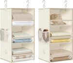 6-Shelf Hanging Closet Organizer, 2 Separable 3-Shelf Units