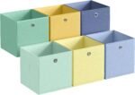 Foldable Storage Cubes, Set of 6 Odorless Fabric Storage Boxes - Image 8