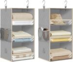 6-Shelf Hanging Closet Organizer, 2 Separable 3-Shelf Units - Image 8