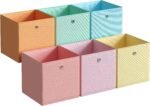 Foldable Storage Cubes, Set of 6 Odorless Fabric Storage Boxes - Image 7