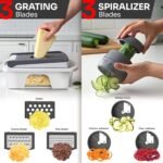 Pro-Series All-in-One 12-Blade Mandoline Slicer for Kitchen Prep - Image 3