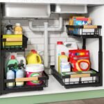 Under Sink Organizer, 2-Tier Slide-Out Cabinet Storage Shelf