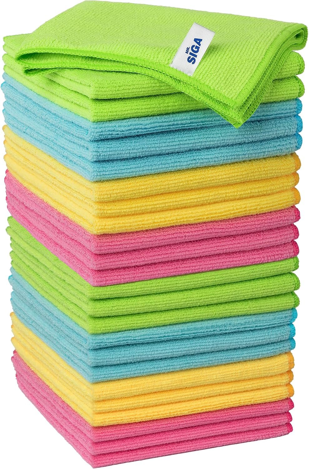 81yNkLEBVsL._AC_SL1500_.jpg Microfiber Cleaning Cloths, Streak Free Cleaning Towels, 24 Pack - Image 1