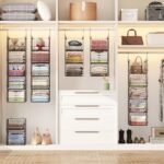 5-Tier Closet Hanging Organizer, Clothes Shelves with Hooks - Image 2